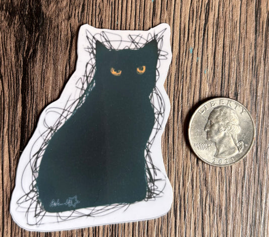 Black Cat (Sticker)