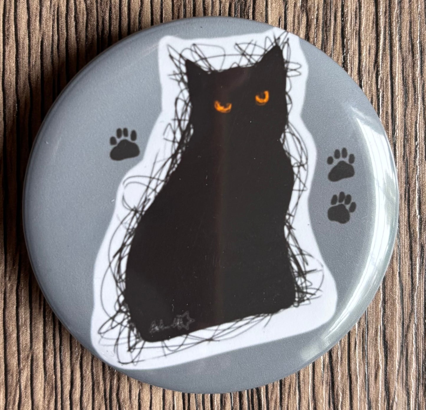 Black Cat (Button)