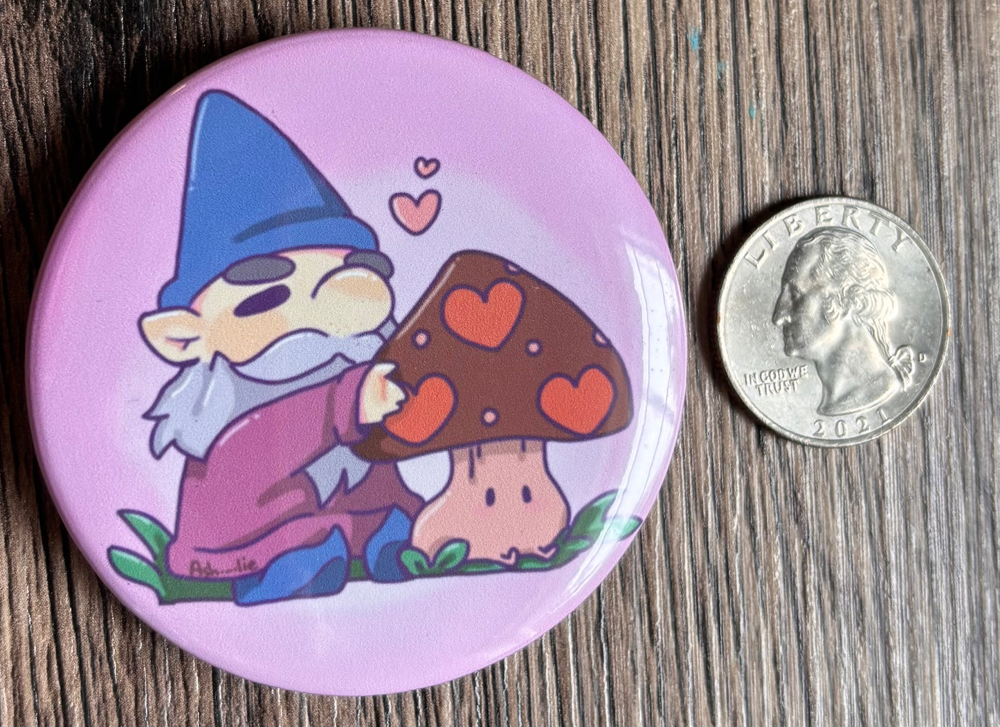 Gnome Love (Button)