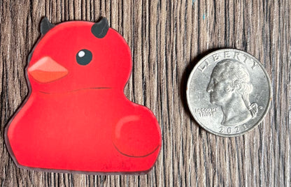 Mini Evil Red Duck (Sticker)