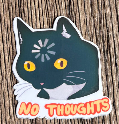 No Thoughts (Sticker)