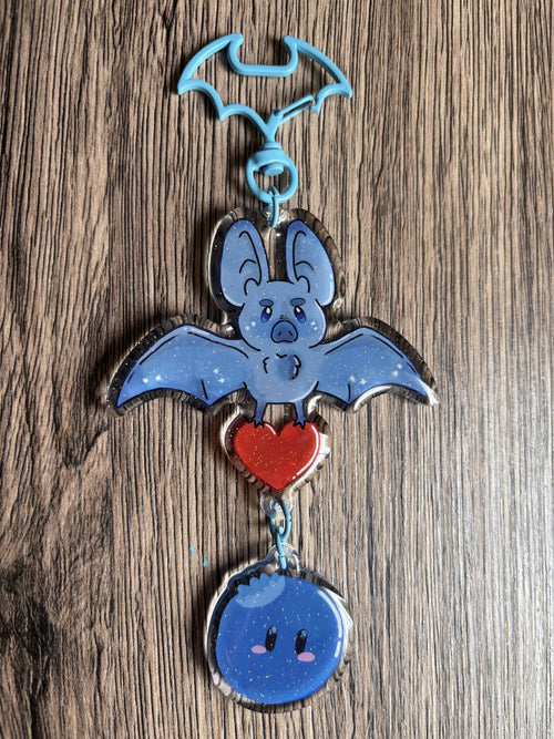 Blueberry Bat (Keychain)